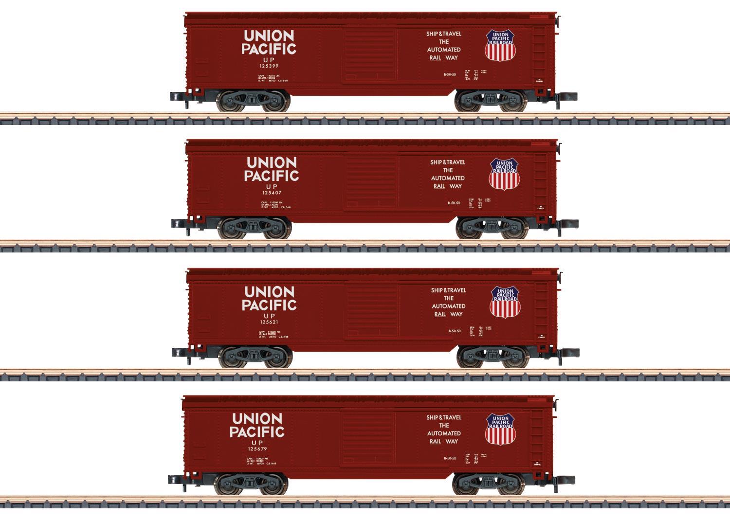 Marklin Union Pacific Box Wagon Set (4) MN82497