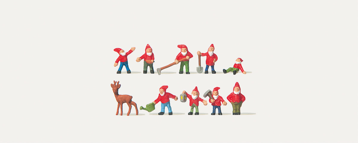Merten Elves (9) with Deer Figure Set MRT0212303