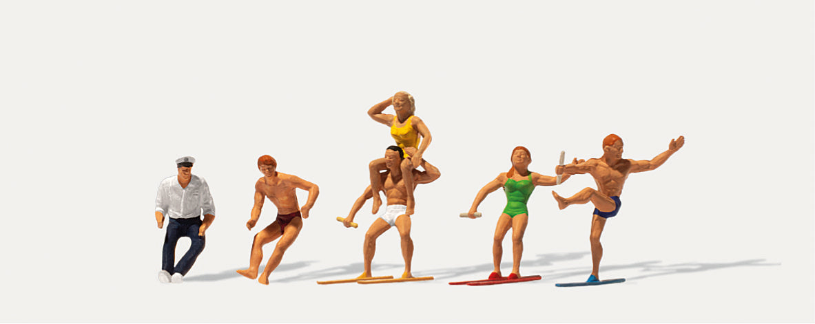 Merten Motor Boat Drivers & Water Skiers (6) Figure Set MRT0212534