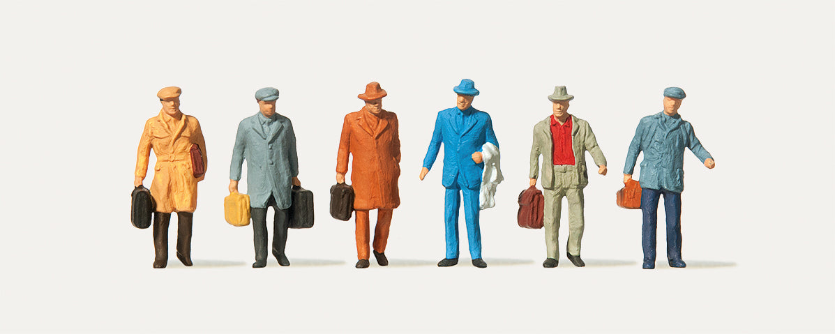 Merten Male Passengers (6) with Luggage Figure Set MRT0212547