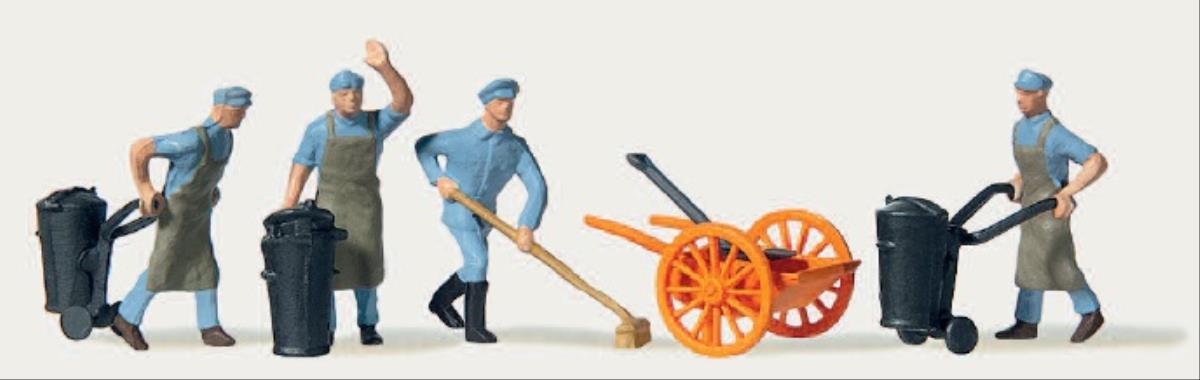 Merten Street Cleaners (4) & Accessories Figure Set MRT0212578