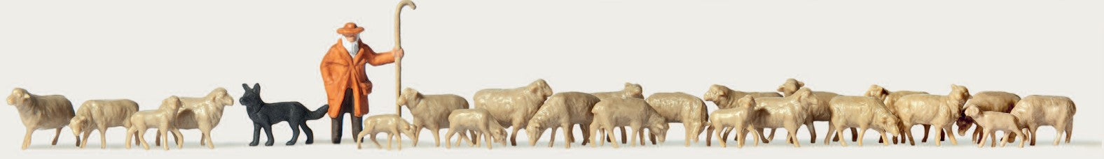 Merten Shepherd with Sheepdog & Sheep (18) Figure Set MRT0212583
