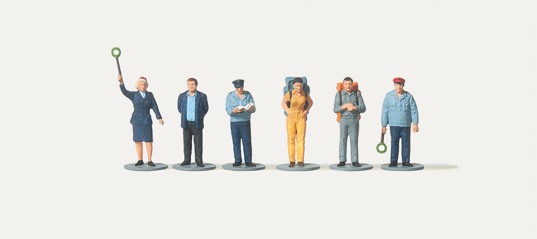 Merten East German Railway Personnel (6) Figure Set MRT0282530