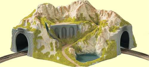 Noch Single Track Curved Tunnel 41x37x20cm N05130