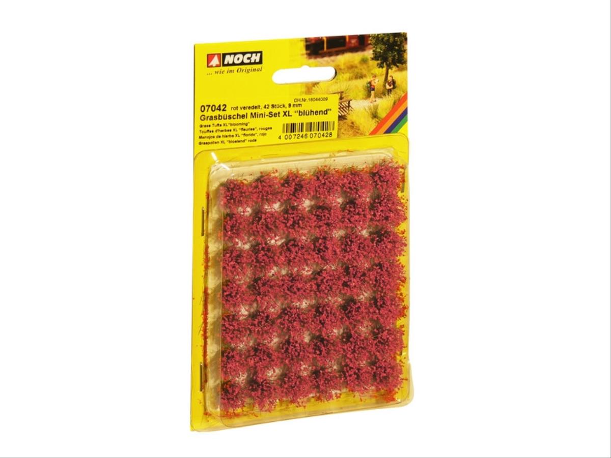 Noch Grass Tufts XL 9mm Blooming Red (42) N07042
