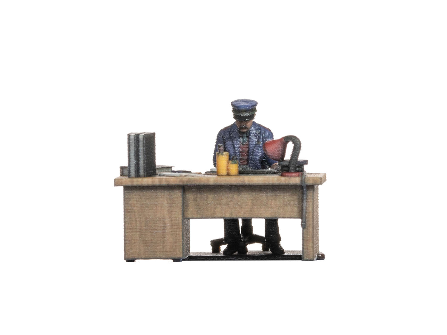 Railway Official at his Desk 3D Master Figure
