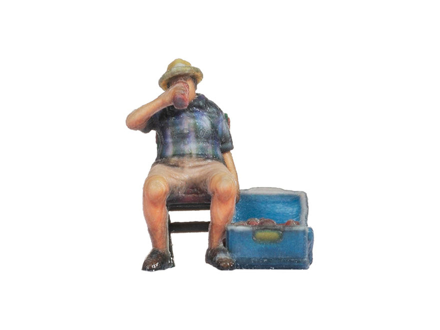 Man on a Folding Chair 3D Master Figure