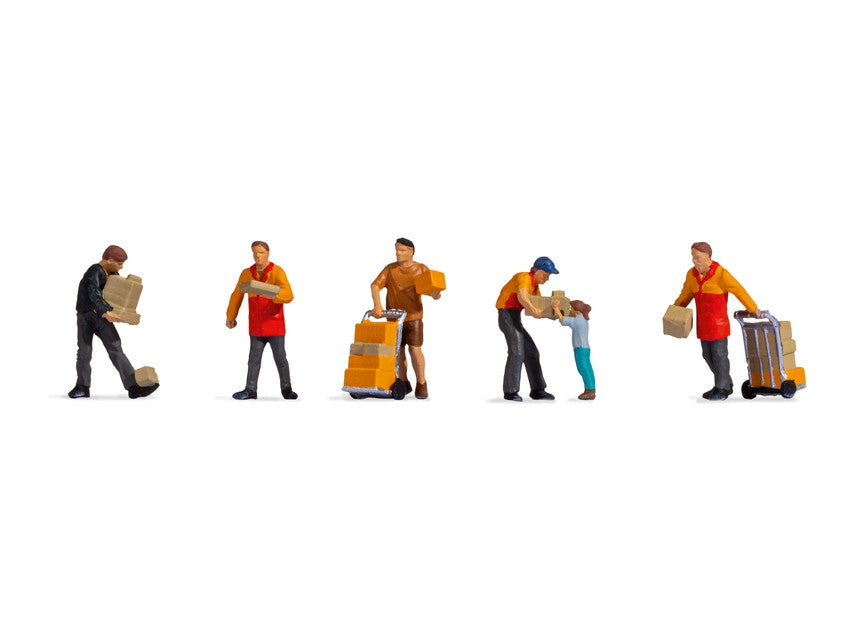 Noch Parcel Carriers (6) Figure Set N15069