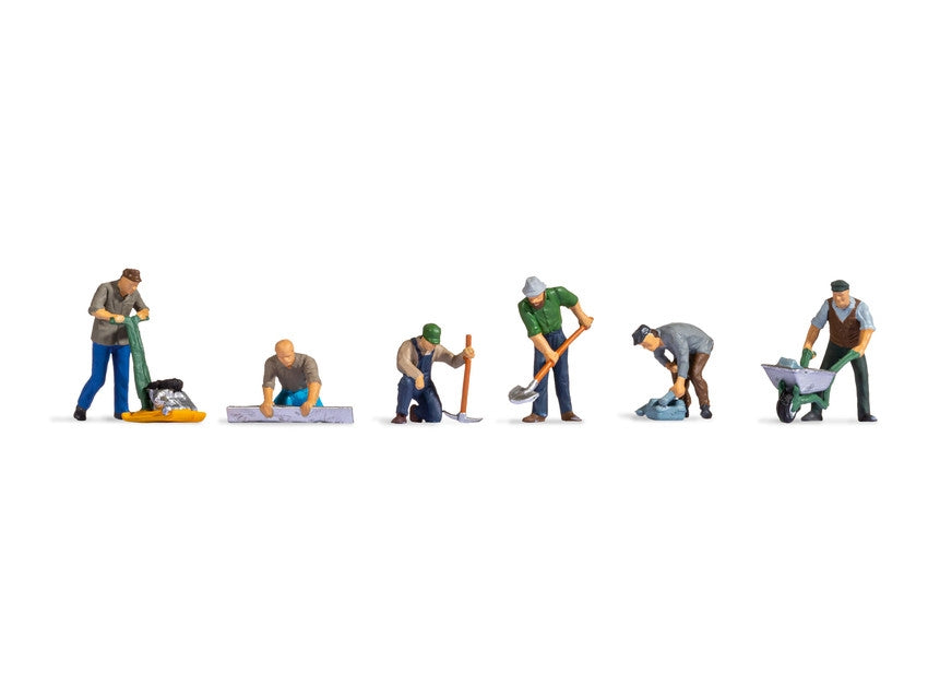Noch Road Workers (6) Figure Set N15112