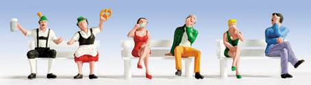 Noch Seated People (6) Figure Set N15536