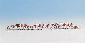 Noch Brown and White Cows (7) Figure Set N15723