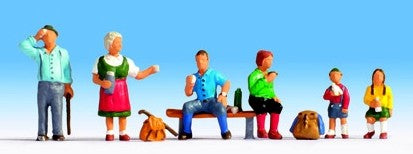 Noch Wanderers (6) and Accessories Figure Set N15872