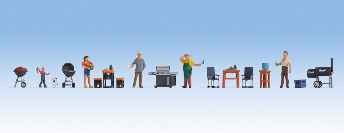 Noch Barbeque Party Themed Figure Set N16200