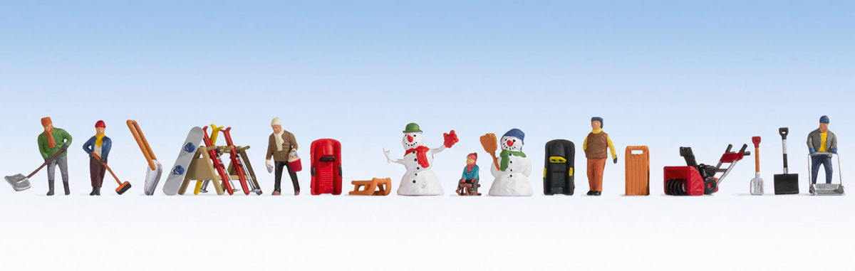 Noch Winter's Day Themed Figure Set N16220