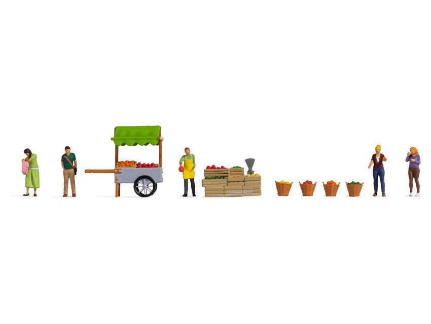Noch At the Fruit Market Themed Figure Set N16226