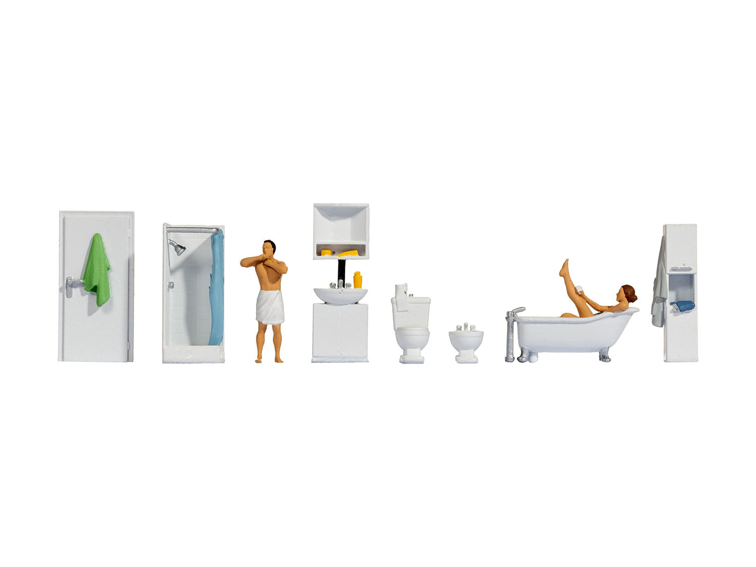 Bathroom Themed Figure Set