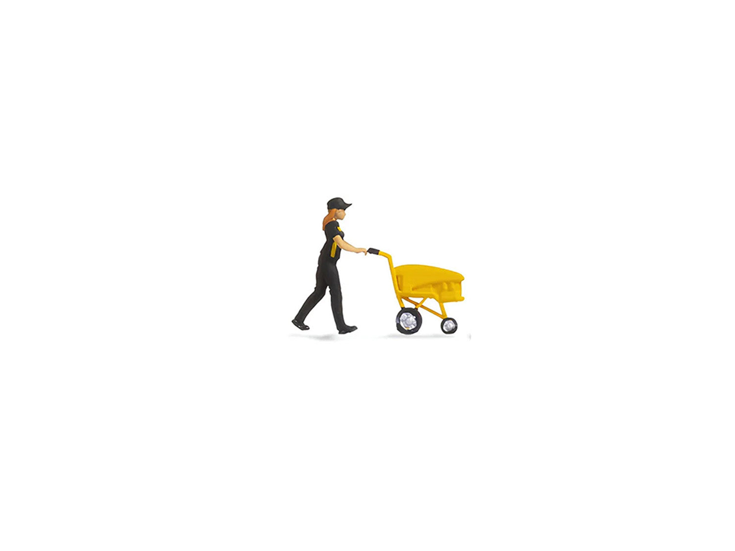 Noch Postal Worker (Trolley) Tiny Scenes Set N16524