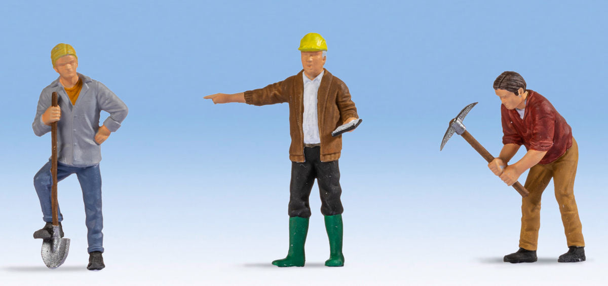 Noch Construction Workers (3) Figure Set N17830