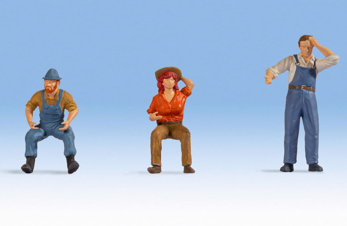 Noch Tractor Drivers (3) Figure Set N17841