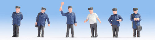 Noch Railway Officials (6) Hobby Figure Set N18010