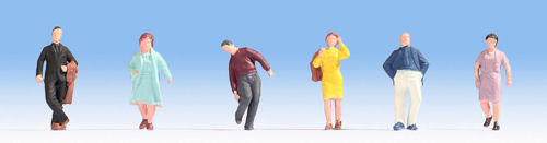 Noch Passengers (6) Hobby Figure Set N18117