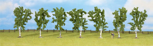 Noch Birch (7) Classic Economy Trees 10cm N25096