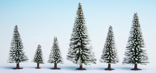 Noch Snow Fir (10) Hobby Trees 5-14cm N26928