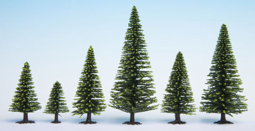 Noch Spruce (10) Hobby Trees 3.5-9cm N32925