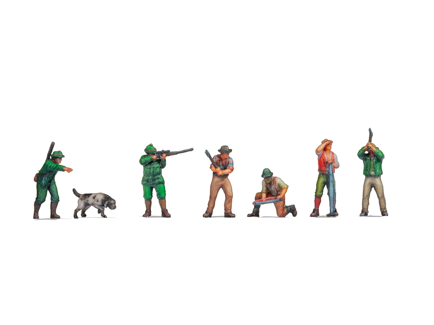 Noch Hunters & Lumberjacks (6) 3D Master Figure Set N35100
