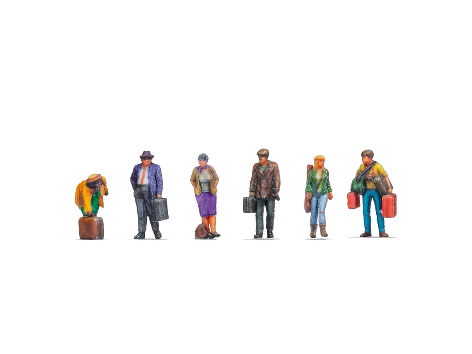 Noch Passengers (6) 3D Master Figure Set N35310