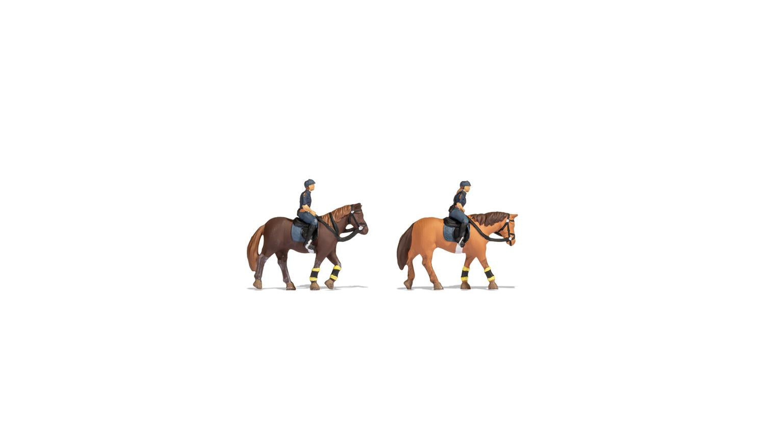 Noch German Mounted Police (2) Figure Set N36078