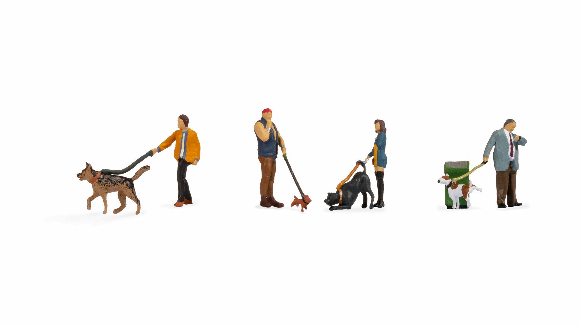 Noch Dog Walkers (4) Figure Set N36471