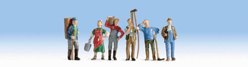 Noch Wine Growers (6) Figure Set N36614
