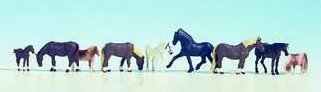 Noch Horses (9) Figure Set N36761
