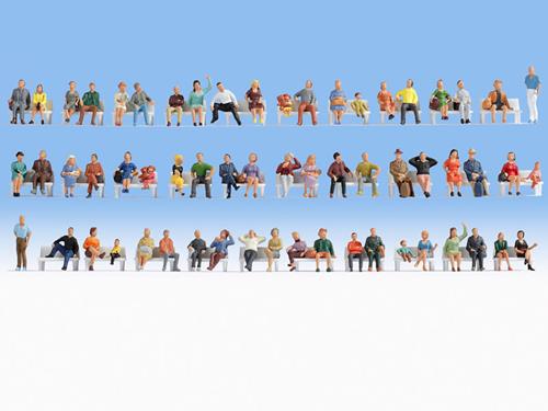 Noch Sitting People (60) Mega Economy Figure Set N38402
