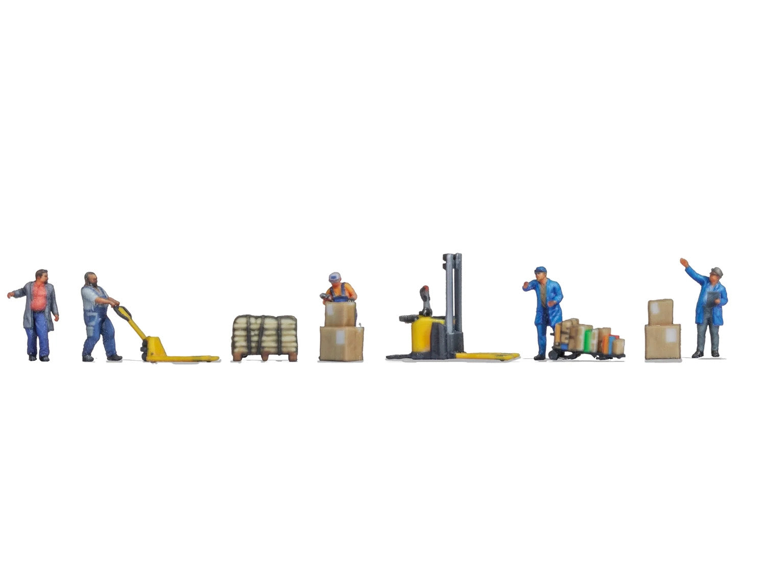 Noch Warehousemen (5) & Accessories 3D Master Figure Set N44502