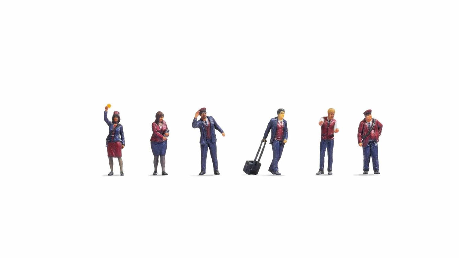 Noch Modern German Railway Staff (6) Figure Set N44510