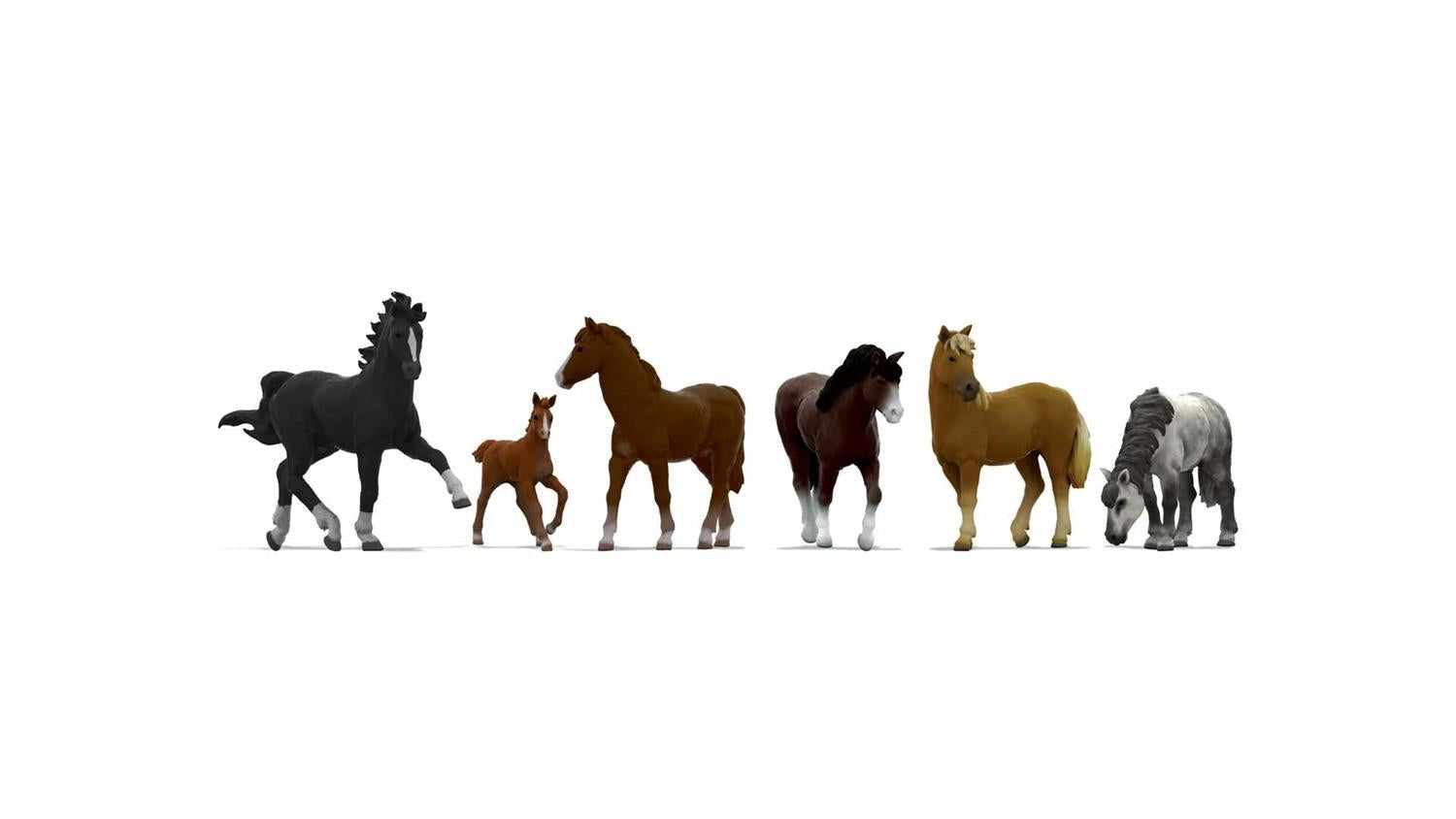 Noch Horses (6) Figure Set N44542