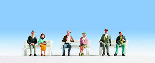 Noch Seated Passengers (6) Figure Set N45242