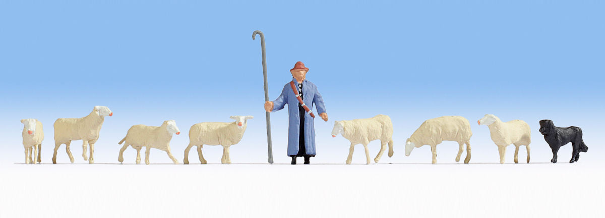 Noch Shepherd & Sheep Figure Set N45748