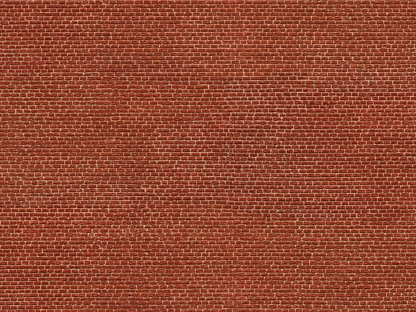 Noch Red Brick 3D Cardboard Sheet 25x12.5cm N56610