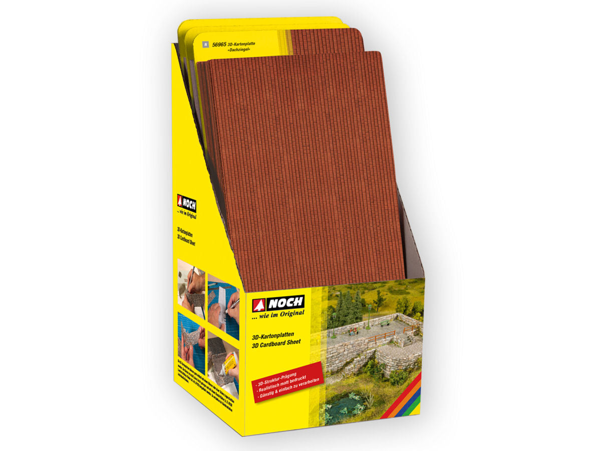 Noch 3D Cardboard Sheets Retailer Pack (80) N56900