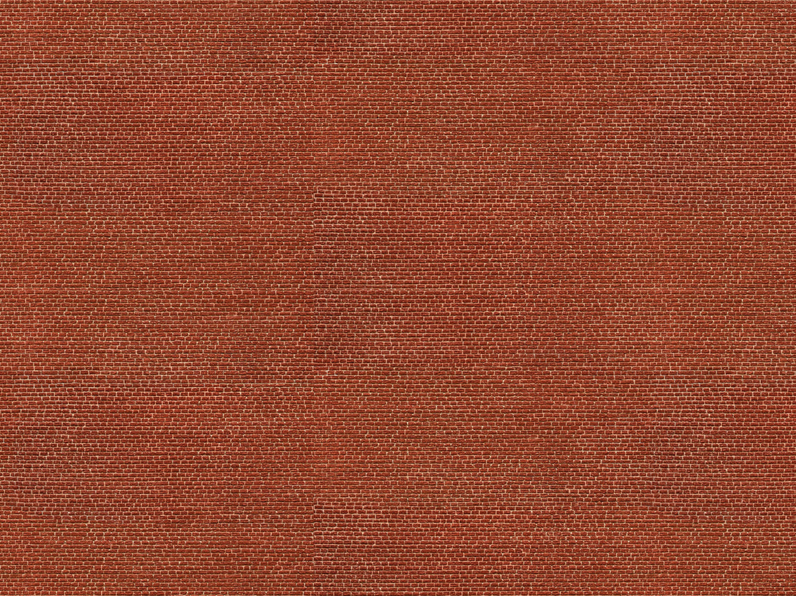 Noch Clinker Red 3D Cardboard Sheet 25x12.5cm N56910
