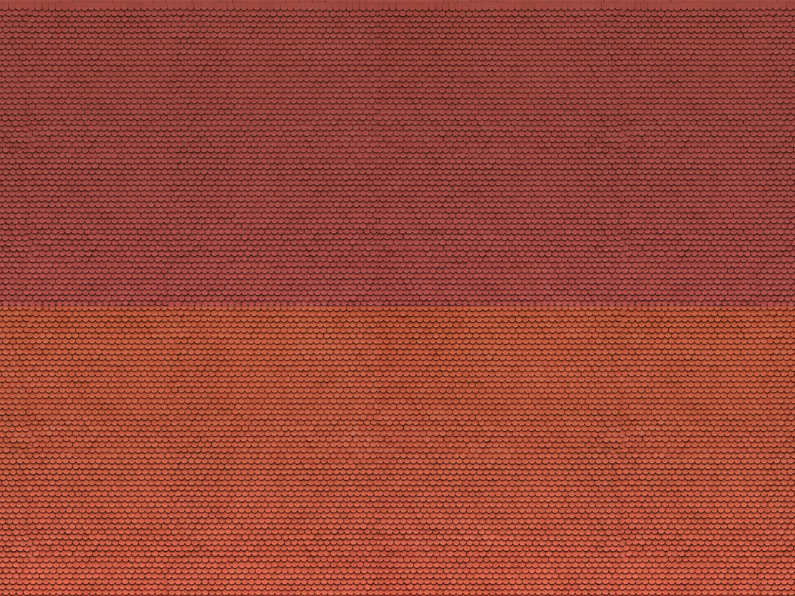Noch Red Plain Tile 3D Cardboard Sheet 25x12.5cm N56970