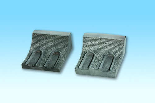 Noch Curved Interior Hard Foam Tunnel Wall (2) 10cm N58031