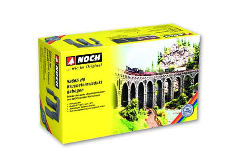 Noch Curved Quarrystone Viaduct Hard Foam Radius 2 N58665