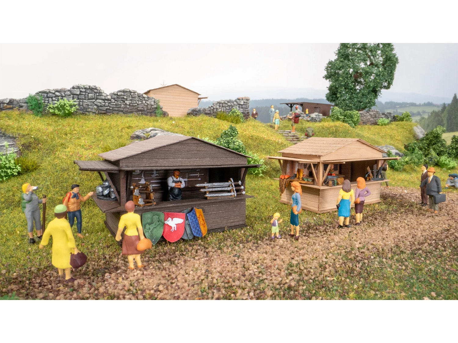 Noch Medieval Market Laser Cut Kit N65618