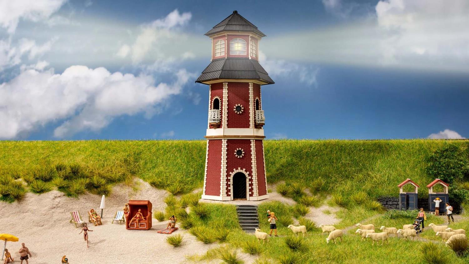 Noch Lighthouse with Working Light Laser Cut Kit N66831