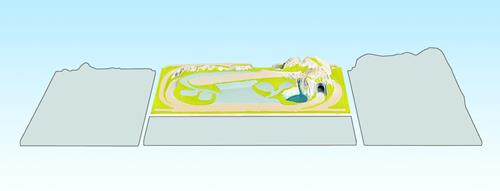 Noch Traunstein Preformed N/Z Layout Board 125x69cm N84810