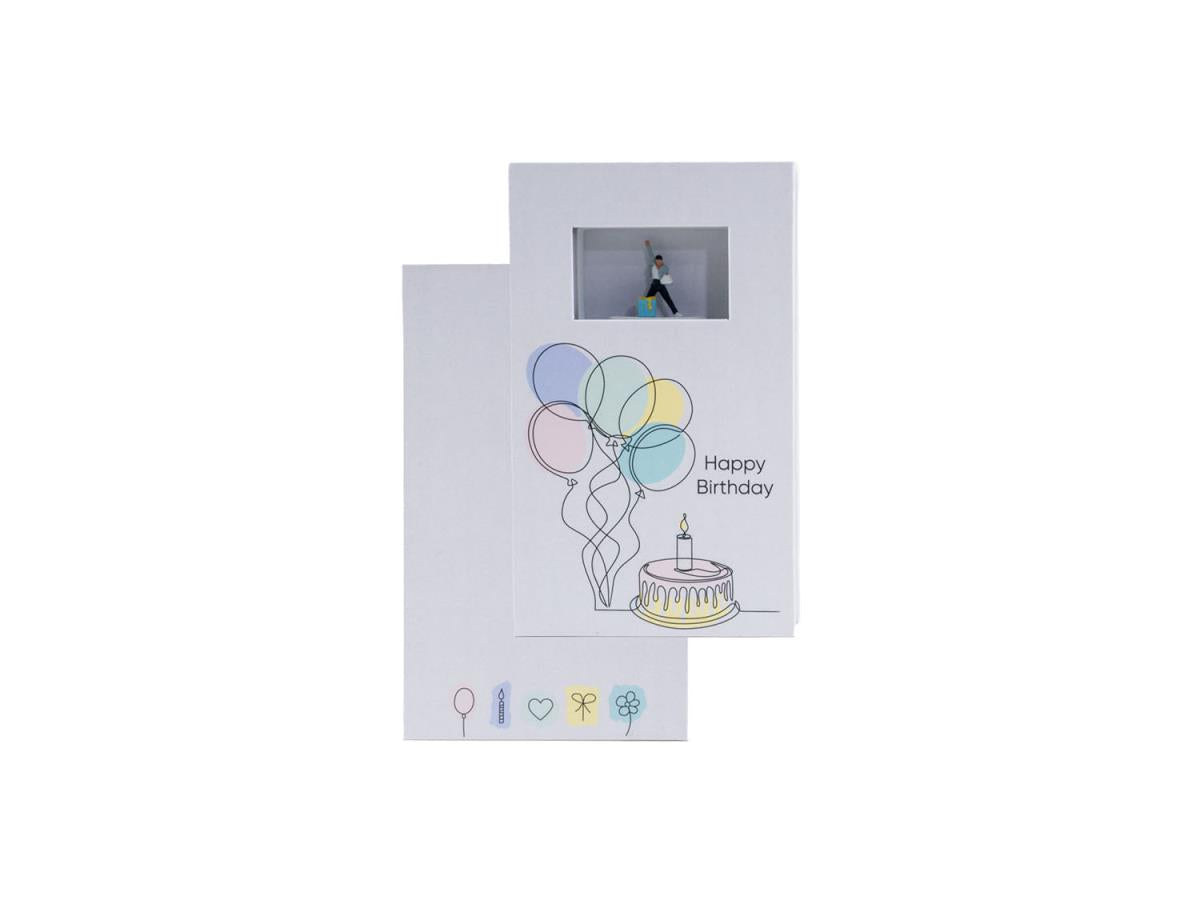 Happy Birthday (Man with Present) Gift Box